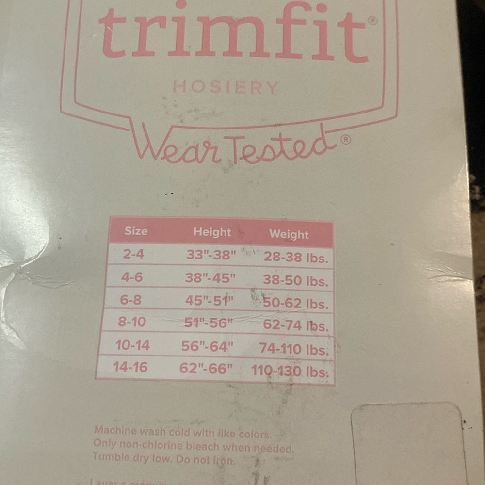 kids white tights brand new in package